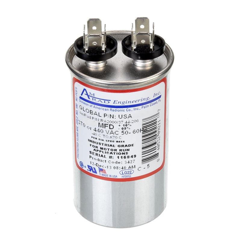 USA2206 7.5MFD 370/440 ROUND CAPACITOR