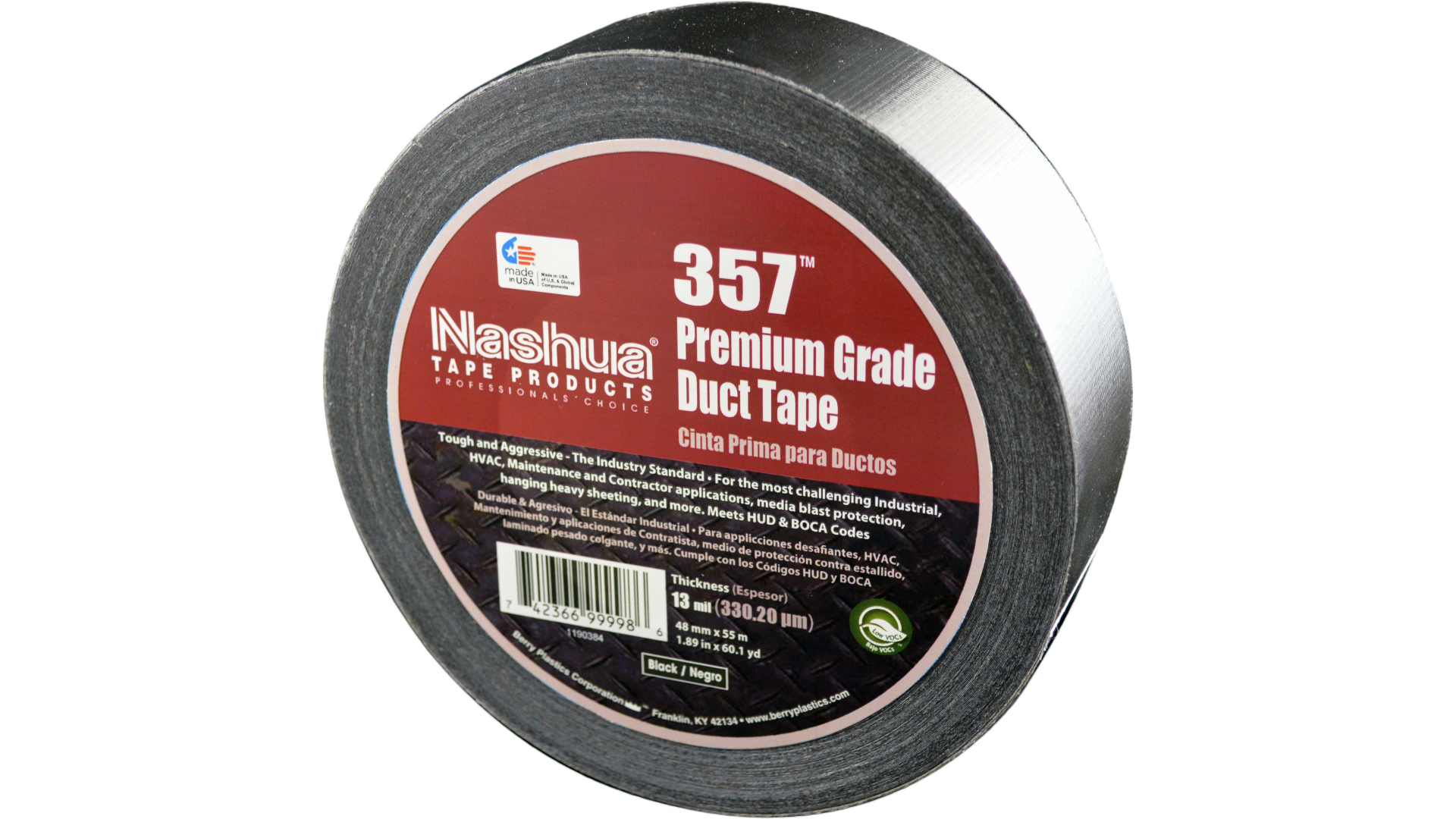1500-2B 2IN BLACK DUCT TAPE